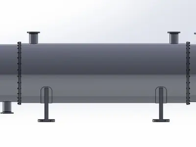 Heat exchanger model 3D model purchase