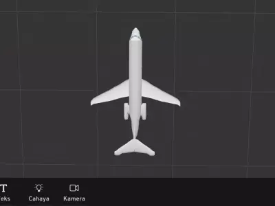 Dc 9 low poly Low-poly 3D model