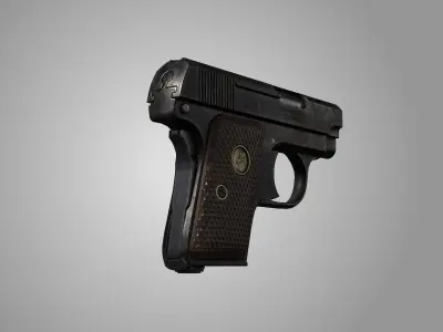 Colt Model 1908 Vest Pocket cal 25 Low-poly 3D model
