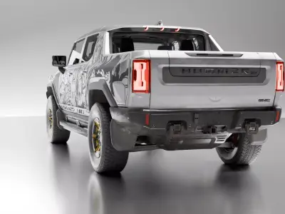 Hummer EV 2022 Rigged 3D Model  4K PBR  Blender 3D model