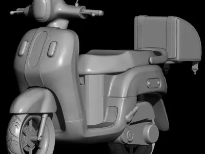 3D Scooter Motorcycle Model 3D print model by ratihyunira5