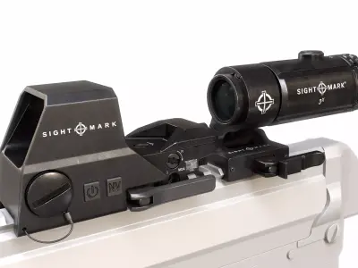 Sightmark A-Spec Reflex Sight with T-3 Magnifier Low-poly 3D model