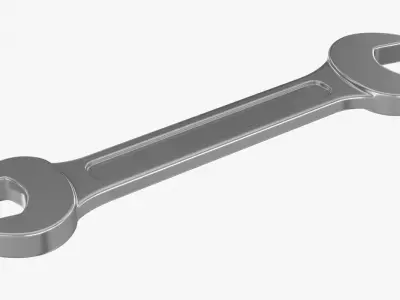 Wrench Low-poly 3D model 38