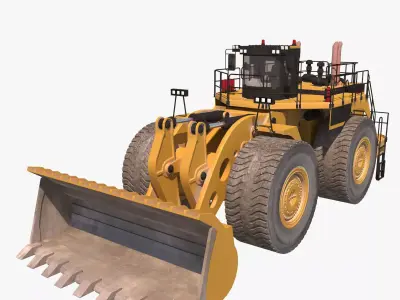 cargador frontal 3D model
