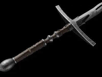 Medieval Sword Pack Low-poly 3D model purchase