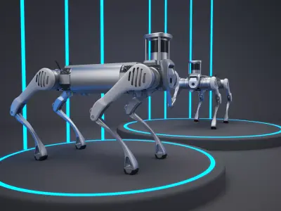 Smart robotic dog 3D model