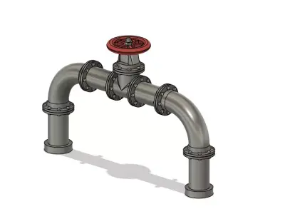 Model Railways Industrial Pipes and Valves  3D print model