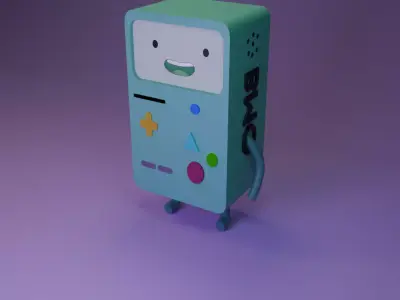 BMO Cute Retro Game Console Robot  3D model