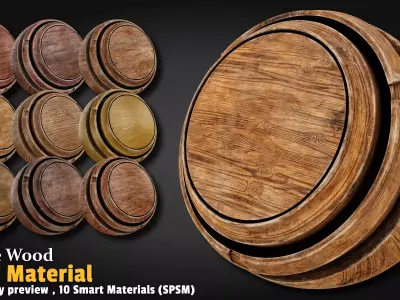 Base Wood Smart Material Substance 3d Painter Texture