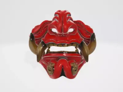Samurai mask 4 3D model