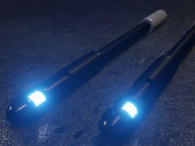 Escrima Sticks 3D model