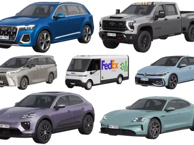 HQ cars collection 53 3D Model Pack purchase