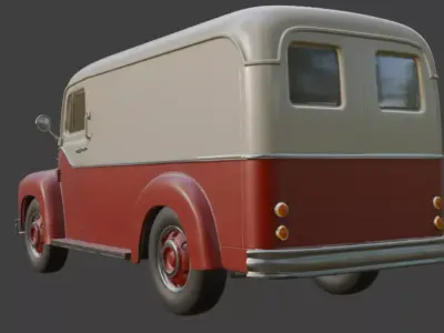 Classic Delivery Van 3D Model 3D model