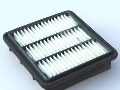Wix Air Filter Low Poly Low-poly 3D model