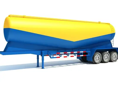Tanker Trailer 3D model purchase