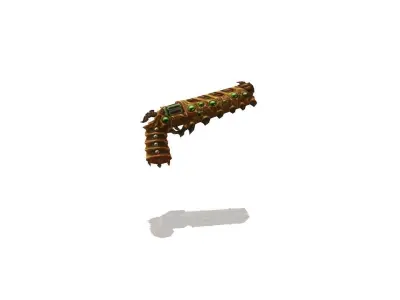 Infested Gun Low-poly 3D model