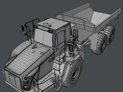 Articulated Dump Truck Komatsu HM400-5 3D model