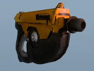 GUN model based overwatch game Low-poly 3D model