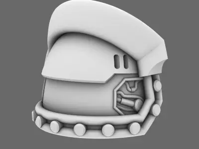 Space Knights V3 Warrior Shoulder Pads 3D print model