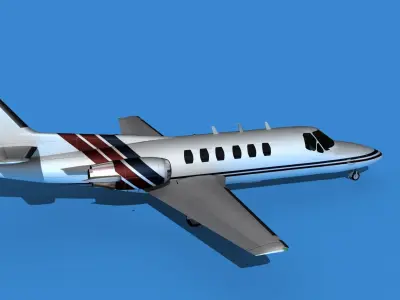 Cessna Citation 550 II Bravo V06 3D model