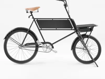 3D Model of Cargobike Butcher Low-poly 3D model