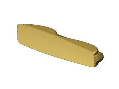 Vintage automotive car speed form sculpture ornament 3D print model