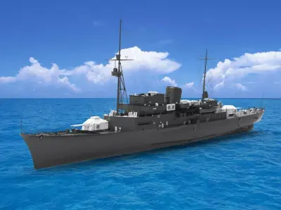 German Tier I cruiser 3D model