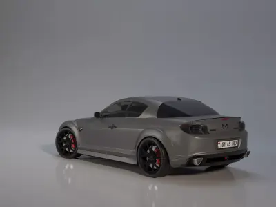 Mazda RX-8 2005-2008 Sports Car 3D Model 3D model