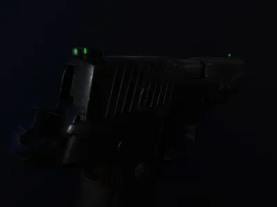 Worn out P226 Legion Low-poly 3D model