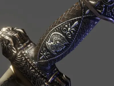Low-Poly Spatha of Alexander the Great Low-poly 3D model