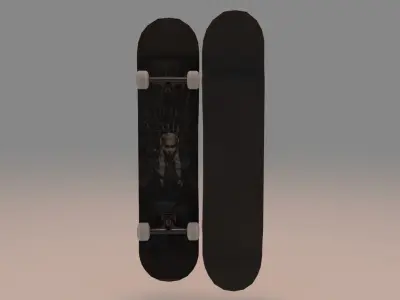 Khaleesi Daenerys Targaryen Game of Thrones Skateboard 3D model