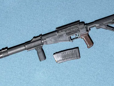 MILITARY Game Ready AS VAL Low-poly 3D model