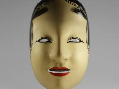Collection of Japanese Masks Noh theater masks  3D Model Pack