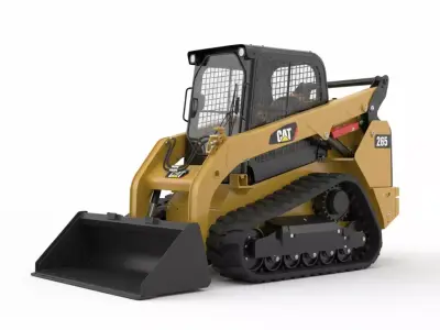 Compact Track Loader Low-poly 3D model
