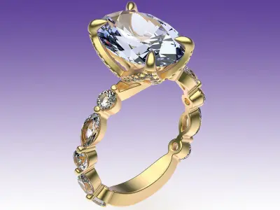 Ring Engagement Tulip 3D print model