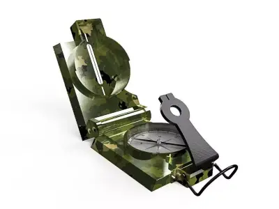 Lensatic Compass 3D model