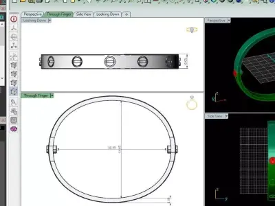 8 car bracelet 3D print model
