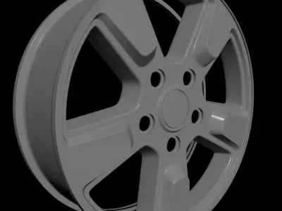 Car rim 7 Low-poly 3D model