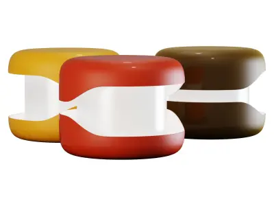roche bobois fragment table lamp 3D model