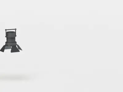 Lamp light bulb Low-poly 3D model