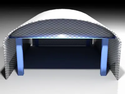 Aircraft Hangar 1 3D model