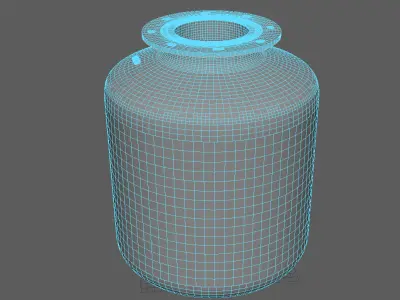Dewar pressurized container Low-poly 3D model