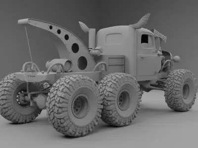 1947 Power Wagon Hauk Designs 3D model