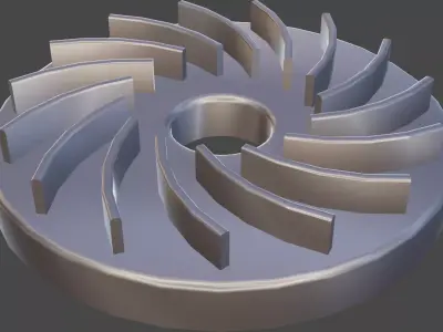 Spiral gear 3D model