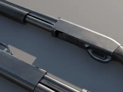 Remington Model 870 Free low-poly 3D model purchase