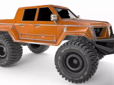 Game Ready Car Low-poly 3D model