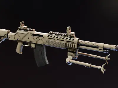 Ohio Ordnance HCAR Low-poly 3D model