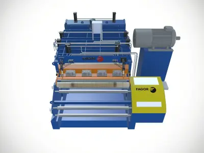 Fagor Metal Coil Slitting Line 3D model