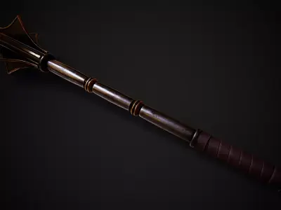 Forthright - Inquisitor Mace Low-poly 3D model
