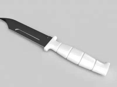  Hunting Knife 02 3D model